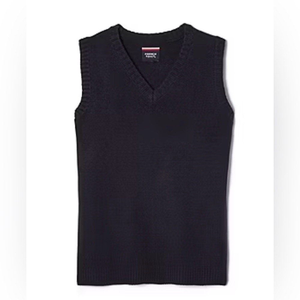 French Toast Little & Big Kid Boys V Neck Sweater Vest in navy size XL & XXL